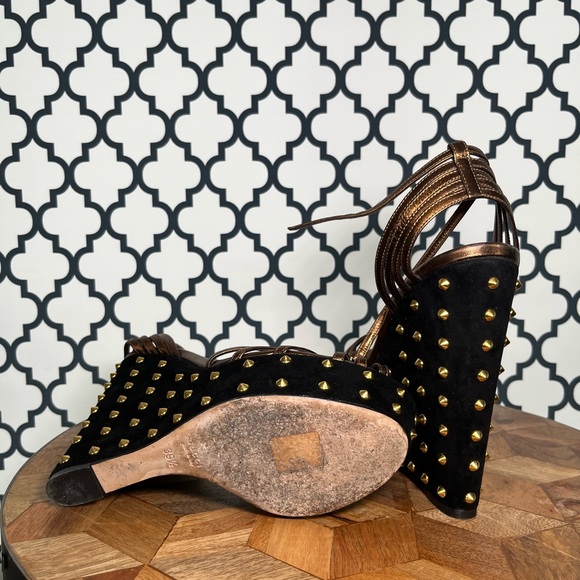 Gucci wedge iconic bronze and black amazing!! Gently used - Picture 4 of 4